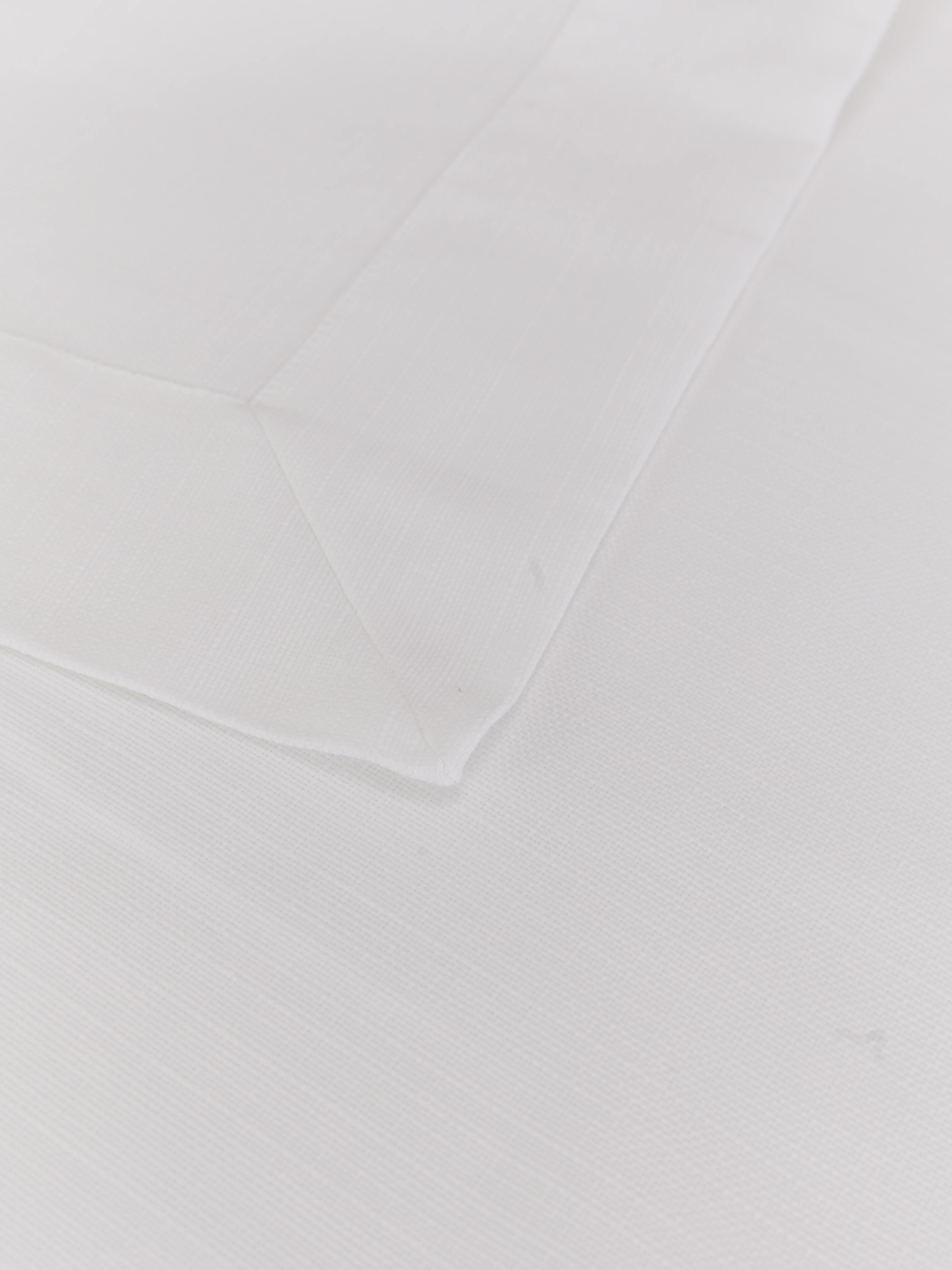 מפת שולחן דמוי פשתן White - Image 5