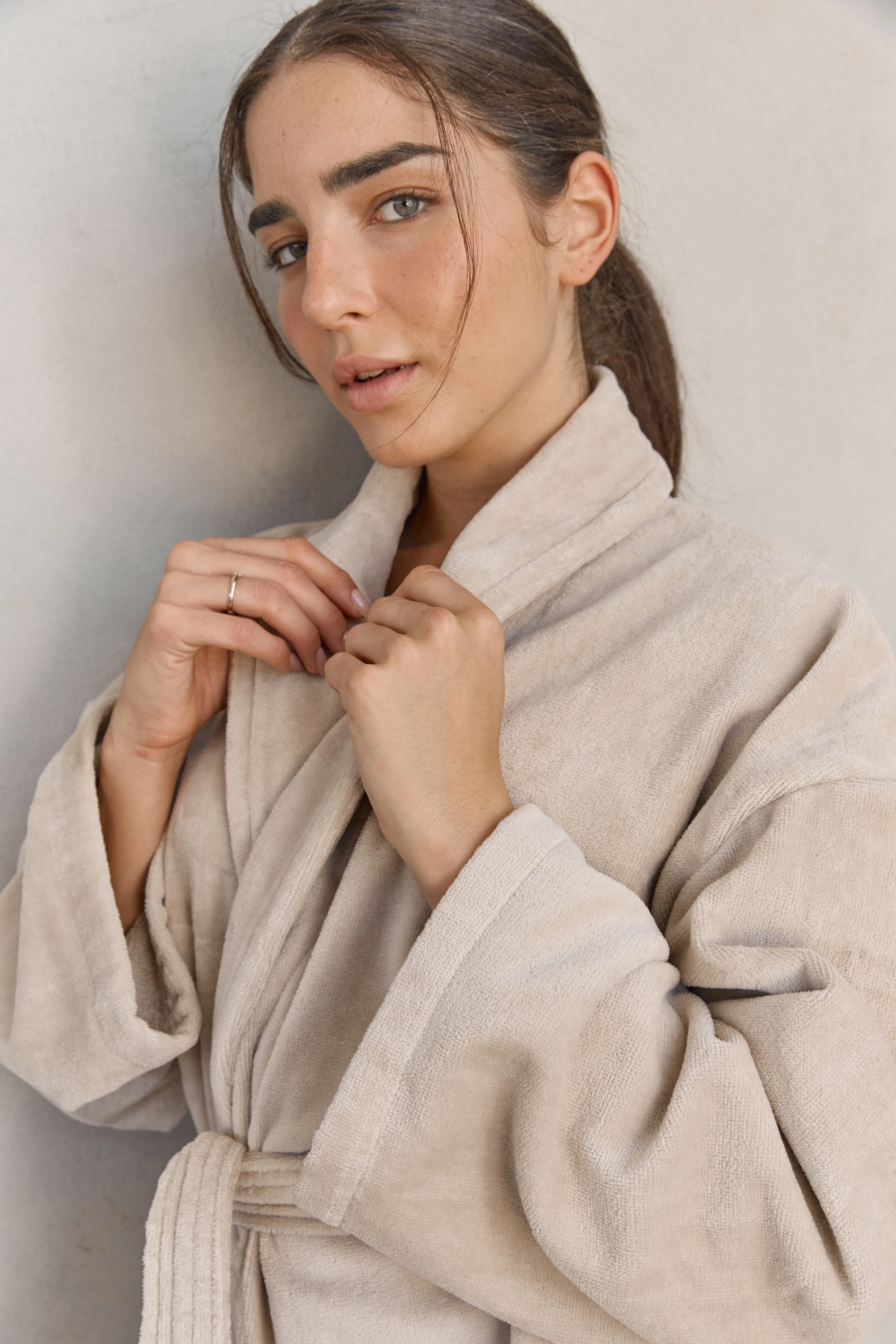 חלוק רחצה קלאסי Sand Shell - Image 5