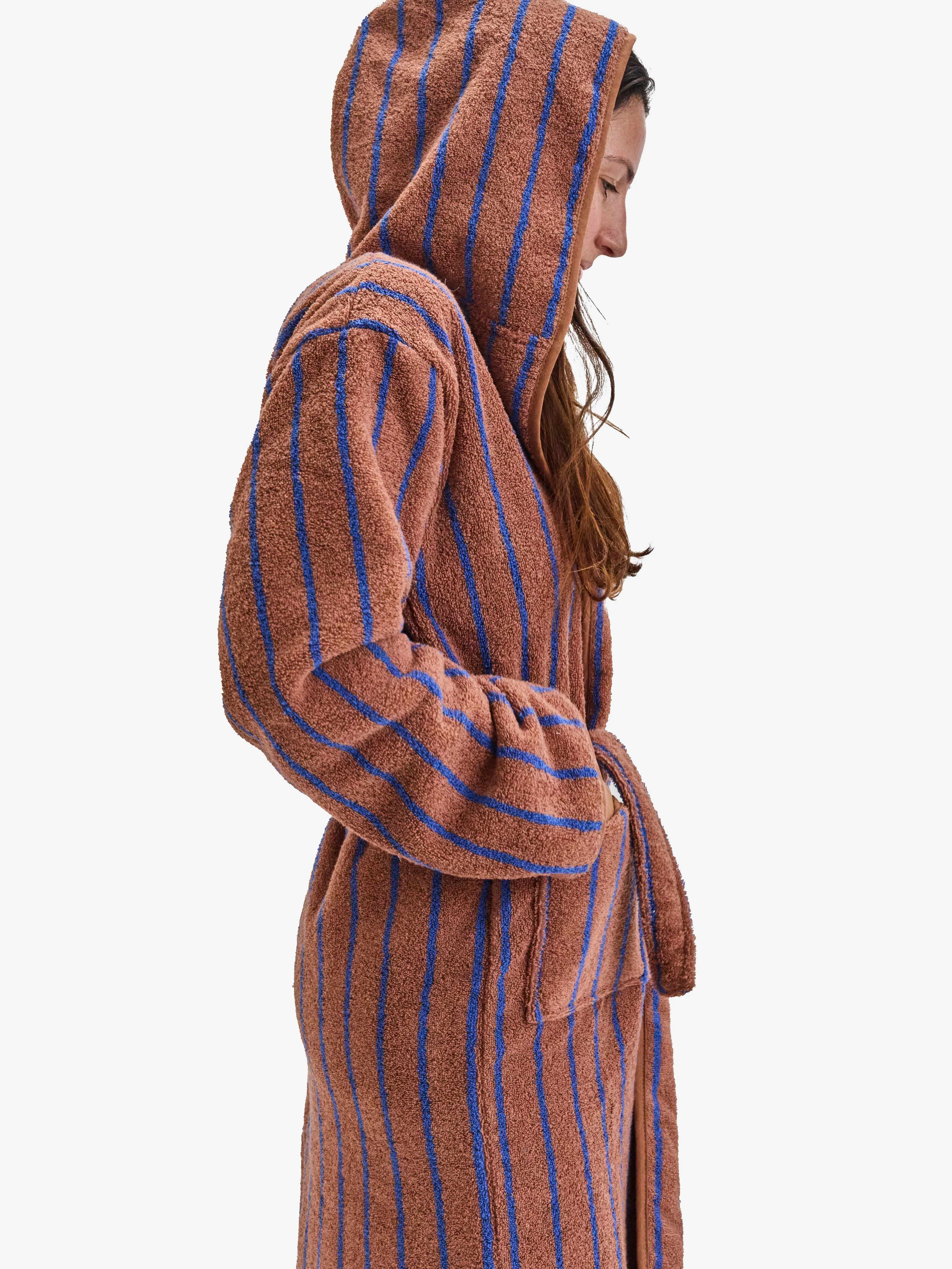 חלוק רחצה פסים Camel Blue - Image 3