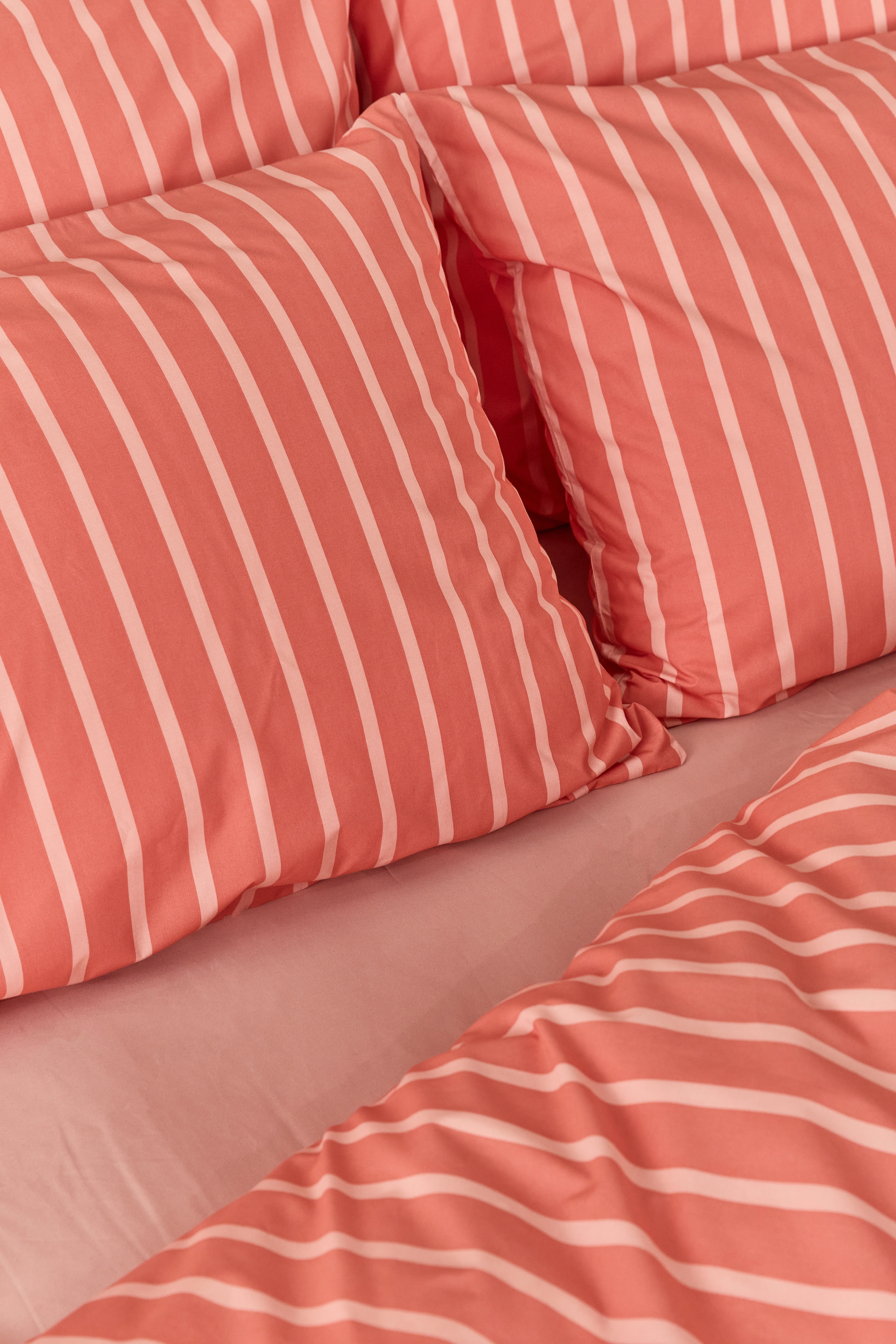 סט מצעי פרקל Peach Brandy Stripes - Image 5