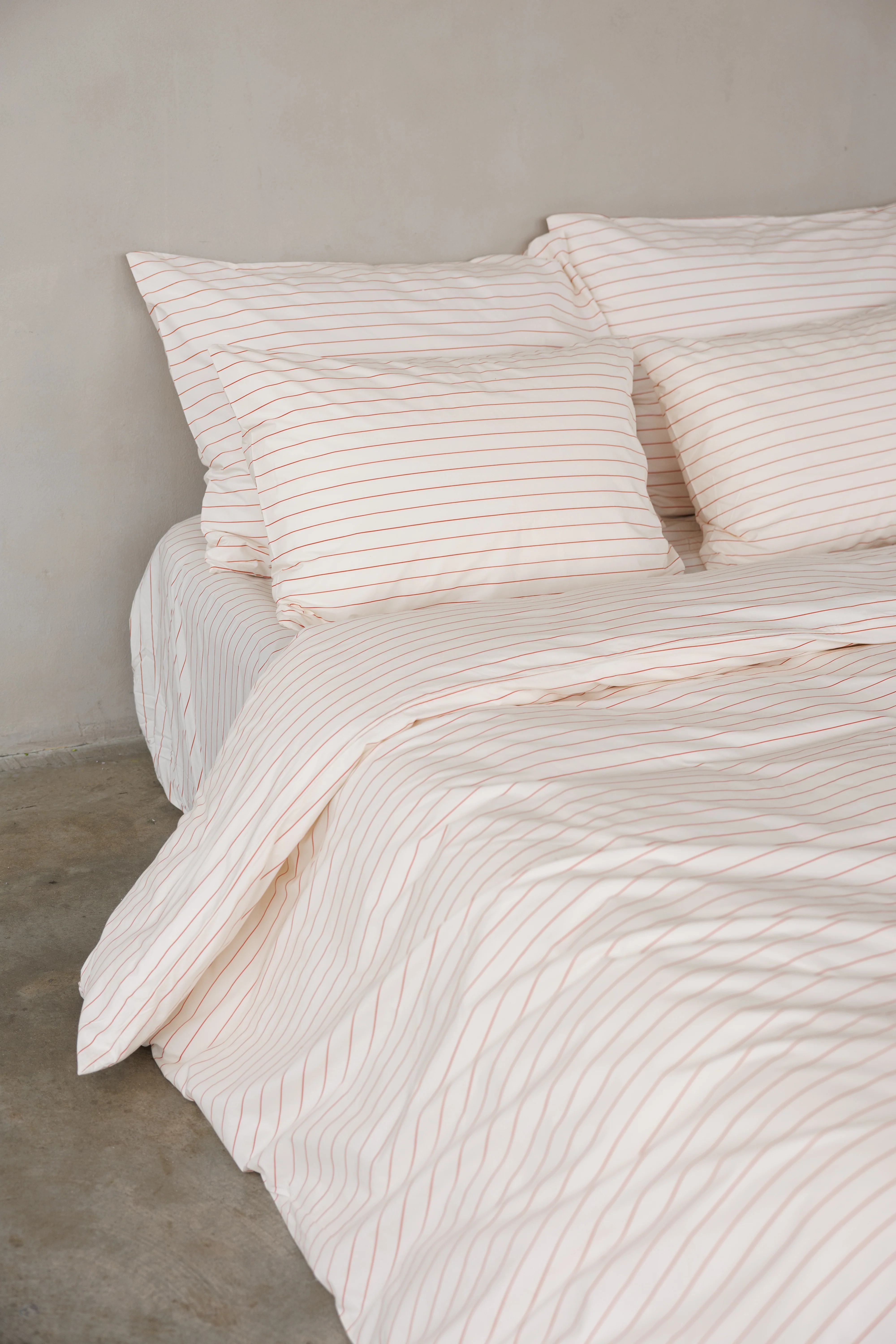 סט מצעי פרקל Stripes Terracotta - Image 3