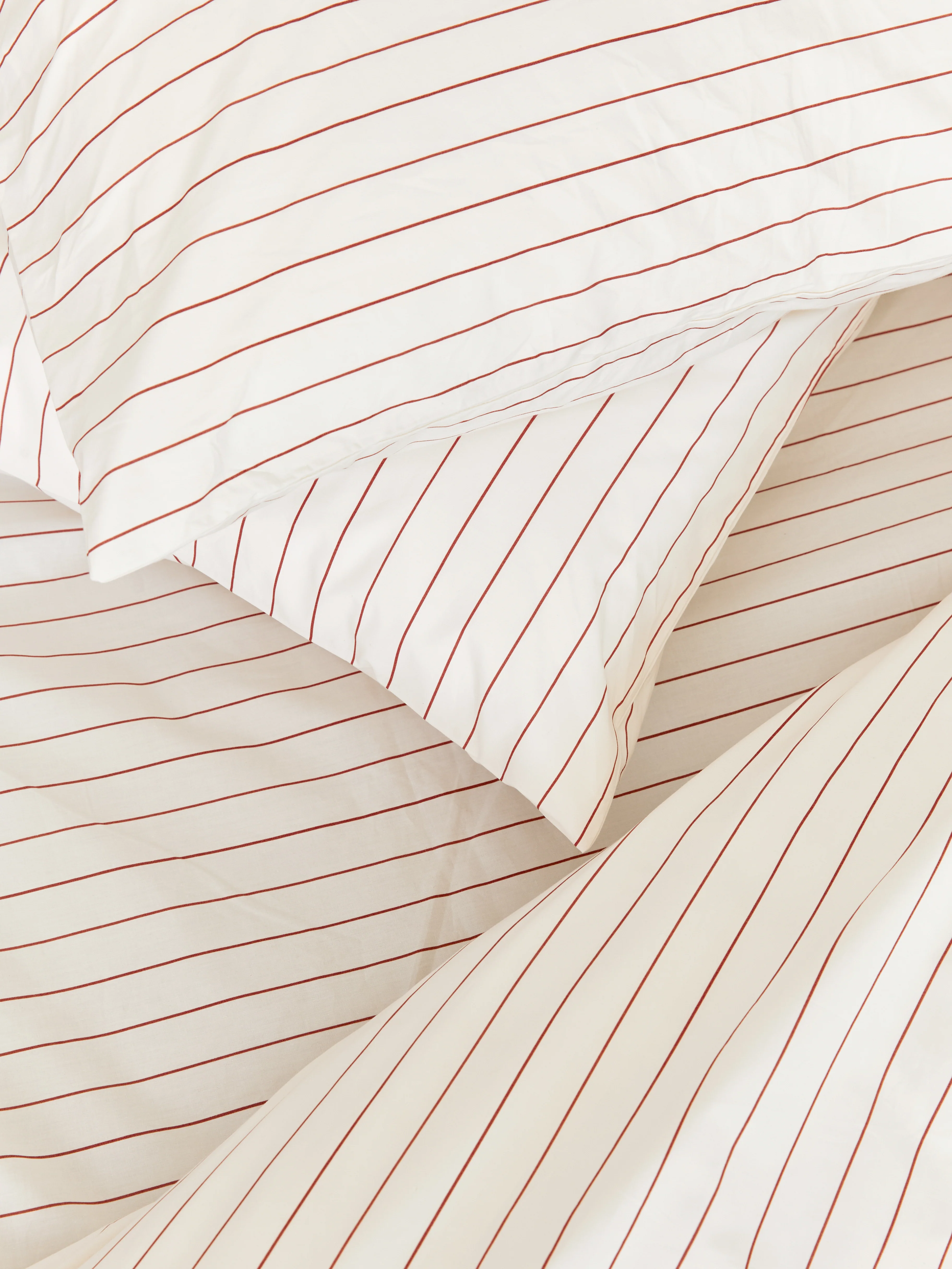 סט מצעי פרקל Stripes Terracotta - Image 5